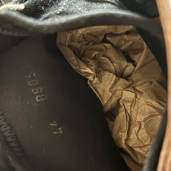 Buttero Shiny Black Leather Men's Boots - Picture 6 of 15